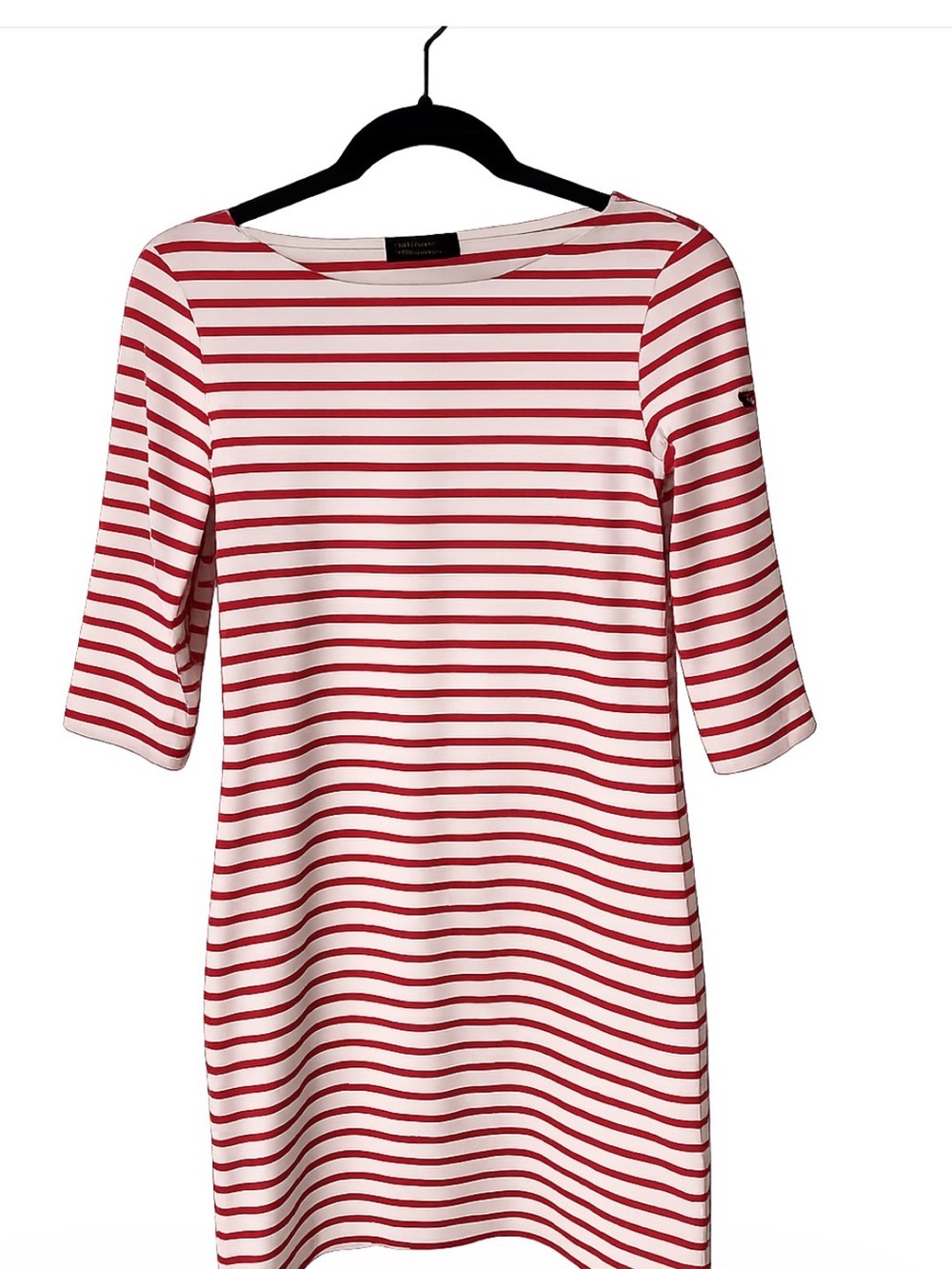 Saint James Propriano Dress white red stripe